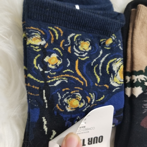 4 Pairs of Art Inspired Socks size 35-40 Gift Set - Picture 4 of 11